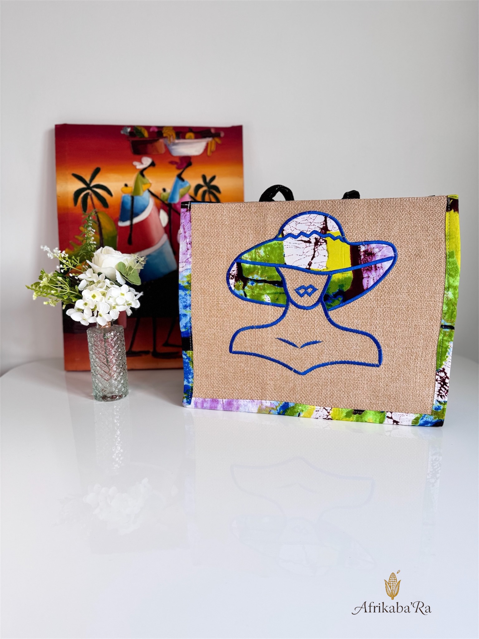 Sac femme Chapeau (Vert/violet) – Image 2