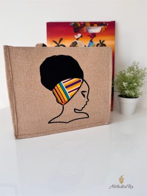 Sac Afro Orange À rayure